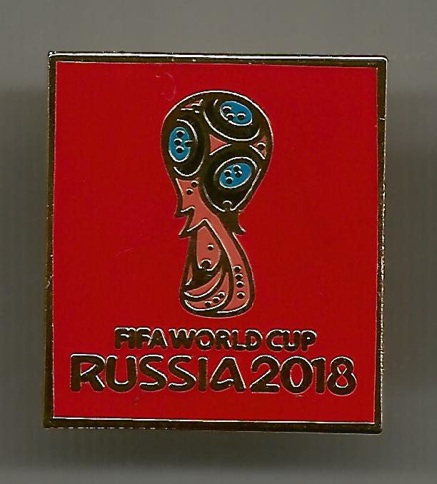 Pin Badge WORLD CUP 2018 Russia red